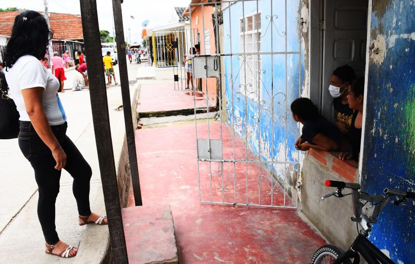 Así se ven las calles afectadas del barrio Rebolo.