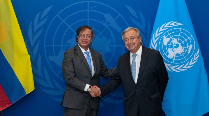 Petro apoyó a Guterres
